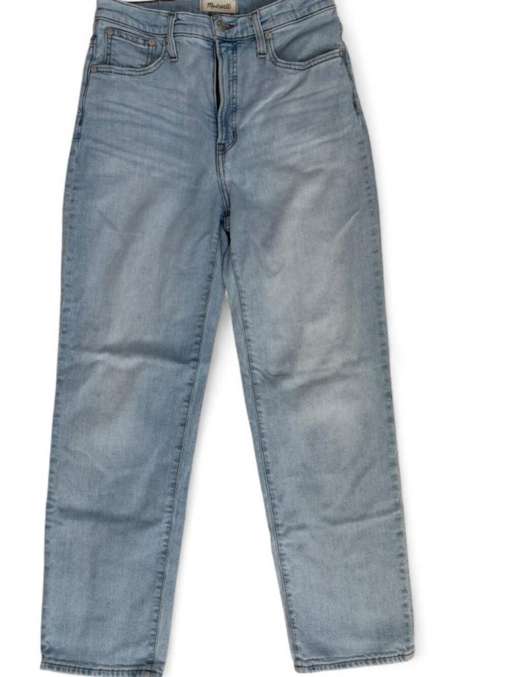 Madewell Light Wash Perfect Vintage Straight High Waisted Jean, Size 28